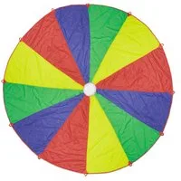 relaxdays Spielzeug-Gartenset Buntes Schwungtuch Ø 6 m