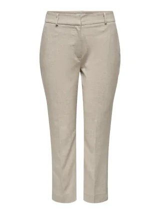 ONLY CARMAKOMA - CARVERONICA-ELLY LIFE HW PANT TLR NOOS White Pepper - Gr. - 32