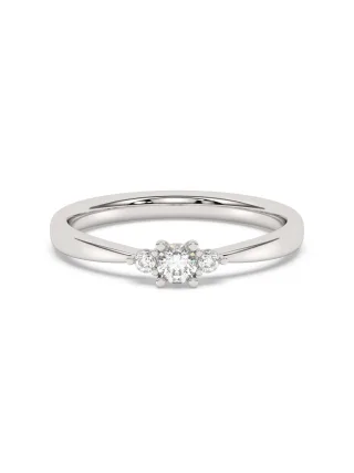 Diam Addict Ring 585 Weißgold mit im Labor gezüchtetem Diamanten