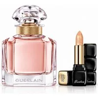 GUERLAIN Duft-Set Mon Guerlain EdP 100 ml inkl. KissKiss 501 Electric Gold 3,5 g, 2-tlg., Exklusives Beauty-Duo aus Eau de Parfum & Lippenstift