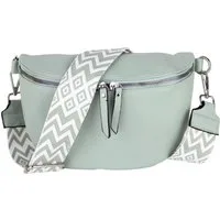 MIRROSI Bauchtasche Damen Taschen, Umhängetasche, Brusttasche, 26x18x9cm Veganes Leder (Schultertasche für jeden Anlass), Crossbody Bag, Bohemian gemusterten& verstellbaren Schulterriemen