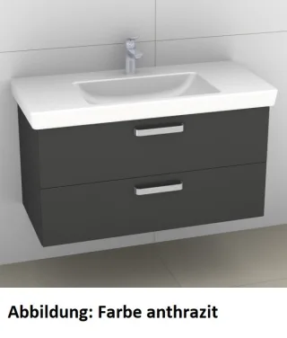 Artiqua 414 Waschtischunterschrank für Subway 2.0 7175A1 Eiche Weiß quer NB, 414-WU2L-V70-7186-440 414-WU2L-V70-7186-440