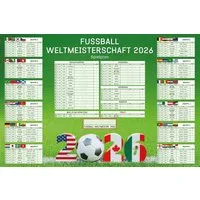 Poster Fussball WM 2026 Planer - 61x91,5 cm