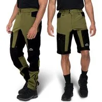 Alpenwert Trekkinghose Herren wasserabweisend, elastisch mit Belüftung und Taschen, Outdoor Zip-Off Funktion