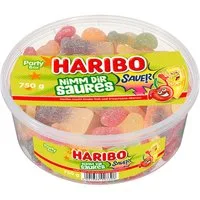 HARIBO Süßigkeit, Haribo Nimm dir Saures Fruchtgummi Party Box Saurer Mix 750g