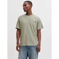 Jack & Jones Kurzarmshirt JJEDOVER SLUB TEE SS NOOS Baumwollmischung, relaxed fit