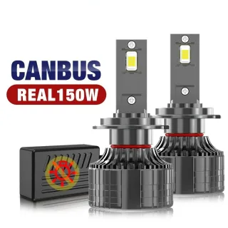 V6 Spotlight LED Headlight Bulbs 6000LM 6500K Cool White 3570 CSP Chips Super Bright Headlamp Conversion Kit For Cars H4