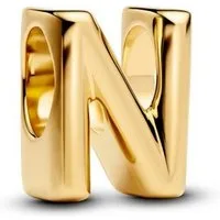Pandora Charm-Einhänger Pandora Moments Buchstabe N Alphabet-Charm 763960C00