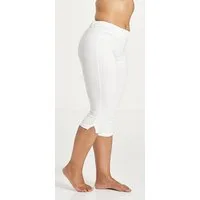 SANDGAARD Caprileggings Sommerhose mit Elasthan und Schlitz