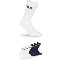 Fila Tennissocken UNISEX CREW TENNIS FULL TERRY SOCKS (6-Paar, 6 Paar) Sportsocken, flache Zehennaht