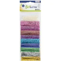 Glorex Streuglitzer Glorex Bio Glitter grob 10 Farben 20 g
