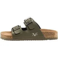19V69 ITALIA SASSARI ACTION Sandale Damen Pantolette aus Leder mit anatomischem Kork-Lederfußbett