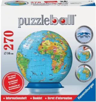 Ravensburger Puzzleball 12362 - Kinderglobus (englisch) [270 Teile]