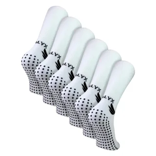 6er-Pack Herren Bambus Crew Grip Socken | Verstärkte Ferse & Zehen Weiche Rutschfeste Socken