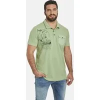 Jan Vanderstorm Poloshirt FJODOR mit nordischem Aufdruck