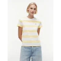 Tommy Jeans Kurzarmshirt TJW REG S FLAG JERSEY SS TEE EXT Baumwolle, regular fit, Kurzarm, Blockstreifen