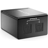 deleyCON Audio / Video Matrix-Switch deleyCON Toslink 2x1 Switch SPDIF Audio Verteiler Splitter (2x IN &