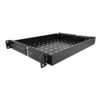 19" Ausziehbare Schublade 1 HE schwarz