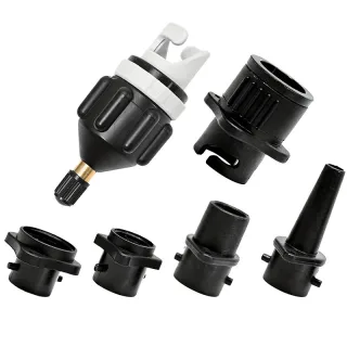 KOETSU Air Pump Air Valve Adapter Kit Paddle Board Air Nozzle Multifunctional Conversion Head Air Adapter with 4 Air Val