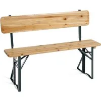 Stagecaptain Sitzbank "Hirschgarten" Bierzeltbank mit Lehne 119 cm (1-St), Gartensitzbank, Campingbank, Gartenbank zusammenklappbar
