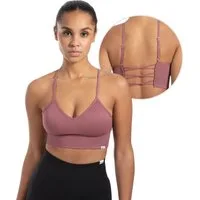 Smilodox Sport-BH Alma, Shaped Fit Yoga Bra, mit herausnehmbaren Cups V-Ausschnitt, Blickdicht, Ohne Bügel, Verstellbare Träger Sport Top