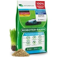 Natureflow Rasensamen schnellkeimend, selbstdüngend, TEST SEHR GUT, 100% Keimgarantie, 5 kg, 5 kg