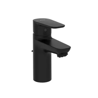 VitrA Flow Soft Einhebel-Waschtischmischer mit Ablaufgarnitur Niederdruck Schwarz Matt,A4346936ND A4346936ND