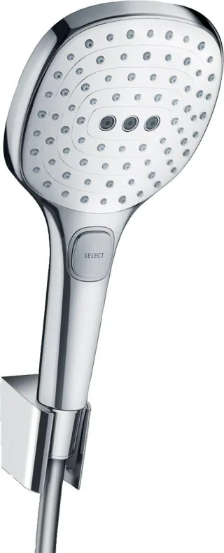 Hansgrohe Brausenset Raindance Select E 120 Porter'S weiss/chr.1600mm Brauseschlauch, 26720400 26720400