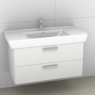 Artiqua 415 Waschtischunterschrank für Pro A 813958 Weiß Glanz, 415-WU2L-L29-7050-68 415-WU2L-L29-7050-68