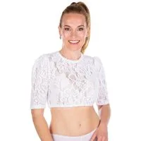 Hammerschmid Dirndlbluse Dirndlbluse - DIANA - weiß