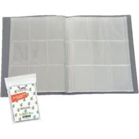 collect-it.de MY HOME OF CARDS + TOYS Sammelkarte Leere Sammelmappe 24 Seiten für Bilder/Karten Farbe Neutral + Sleeves