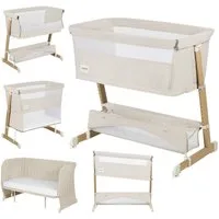 lionelo Baby-Reisebett THOMI PLUS, 5-in-1-Bett/Sofa/7 Verstellstufen/2 Rollen