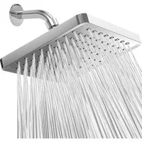 LA CUTE Regenduschkopf Hochdruck Duschkopf Regendusche 20 cm quadratisch verchromt, (Hochwertiger Regendusche Duschkopf, verchromt, inkl. Zubehör, Duschkopf 20 cm, Hochdruck, Anti-Kalk, einfach zu montieren), Hochdruck-Regendusche Duschkopf 20 cm, ve