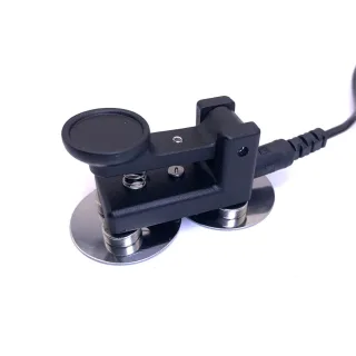 QU4525 Portable HF Shortwave CW Morse Code Hand Key Magnetic Base Manual Telegraph for Amateur Radio Ham Operators Mini