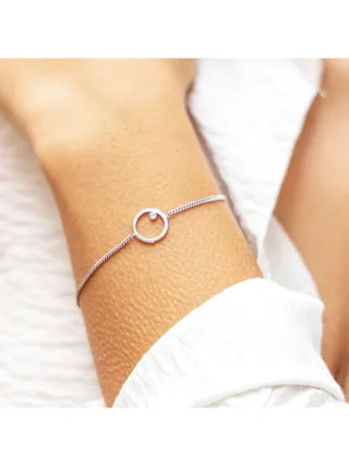 cai Armband 925 Sterling Silber rhodiniert Zirkonia Kreis
