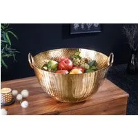 riess-ambiente Dekoschale ORIENT 40cm gold (1 St), Wohnzimmer · Kunst · Schlüssel · Hammerschlag · Handarbeit · Boho
