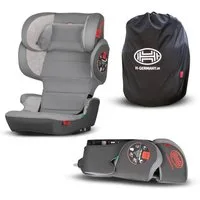 HEYNER Autokindersitz faltbarer Kindersitz mit Isofix + Tasche und 14-Fach verstellbarer, ab: ab 4 Jahren, (1-tlg)