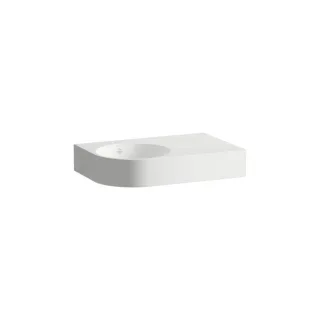 Laufen FORM Waschtisch H510FM43991041 800x500x158 mm, Ablage rechts, Armaturenbank, 1Hahnloch, Überlauf, weiß