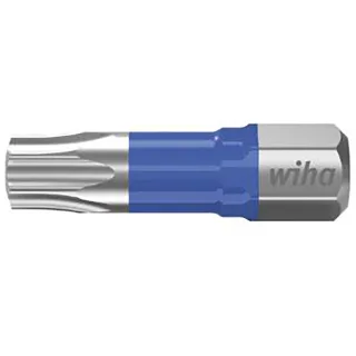 Wiha Bit Set T-Bit 25 mm TORX (T40) 5-teilges Set 1/4 zoll C6,3 in Box - 6 Stück - 41610