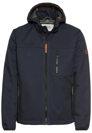 camel active - Wasseravbweisende Softshell-Jacke mit abnehmbarer Kapuze dark navy - Gr. - 60