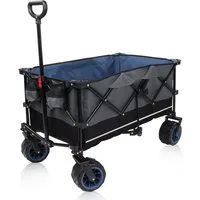yourGEAR Bollerwagen yourGEAR faltbarer Bollerwagen Trolley XL Strandwagen Breitreifen