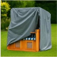 INTERGARDEN Strandkorb-Schutzhülle Strandkorbhülle 125 cm – Oxford 600D, wasserdicht & winterfest