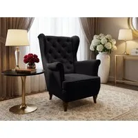 Beautysofa Ohrensessel Sessel FALCO Chesterfield Wohnzimmersessel Fernsehsessel