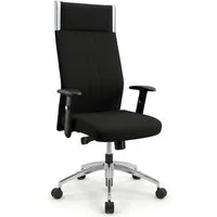 Versee Chefsessel VERSEE Black-Line Bürostuhl Stoff, 150kg belastbar, ergonomisch (Drehstuhl für Büro und Home Office), mit Lendenstütze, höhenverstellbar, gepolstert, Synchronmechanik