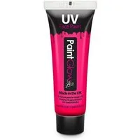 Metamorph Theaterschminke UV Body Paint pink, Leuchtende Schminkfarbe für Körper und Gesicht
