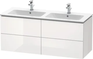 Duravit L-Cube Waschtischunterbau wandhängend Weiß Hochglanz 1290x481x550 mm - LC625908585 LC625908585