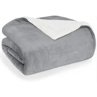 Wohndecke Sherpa-Fleecedecke, Oeko-TEX Zertifiziert, Blumtal, hochwertig, weich, warm, flauschig