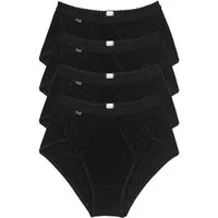sloggi Midislip Chic (4er Pack) elastische Spitzeneinsätze, weiche Nähte, Baumwoll-Mix, feminin