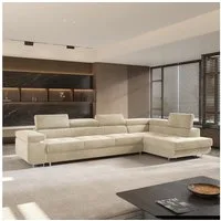 Masseno Ecksofa VICENTE mit Schlaffunktion L-Form, Sofa mit Bettkasten