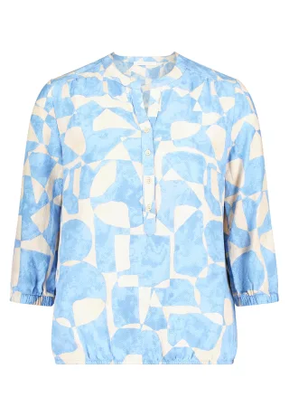 Betty & Co - Schlupfbluse Blau/Weiß - Gr. - 40